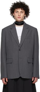 We11done评价, We11done | Grey Wool Blazer商品图片 3折