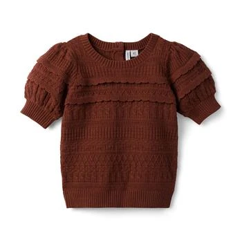 推荐Puff Sleeve Sweater (Toddler/Little Kids/Big Kids)商品