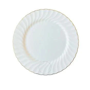 Wedgwood | Open Box - Wedgwood Gold Chelsea (Bone) Dinner White Plate,商家Jomashop,价格¥215