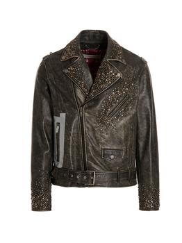 商品Golden Goose | Distressed leather jacket,商家Wanan Luxury,价格¥25619图片