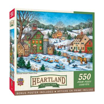 商品MasterPieces Puzzles | MasterPieces 550 Piece Jigsaw Puzzle For Adults, Family, Or Kids - Snowball Ambush - 18" x 24",商家Macy's,价格¥144图片