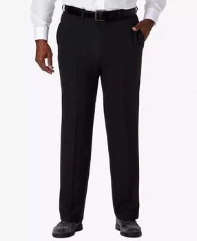 Haggar | Men's Big & Tall Cool 18® PRO Classic-Fit Expandable Waist Flat Front Stretch Dress Pants,商家Macy's,价格¥370