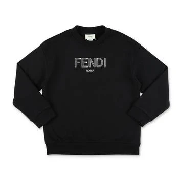 Fendi | Felpa Nera In Cotone Bambino 