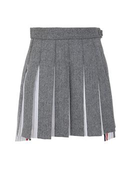 Thom Browne | Thom Browne Women's  Black Other Materials Skirt商品图片,