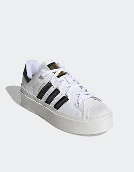 adidas Originals Superstar Bonega trainers in white and black,价格$121.04
