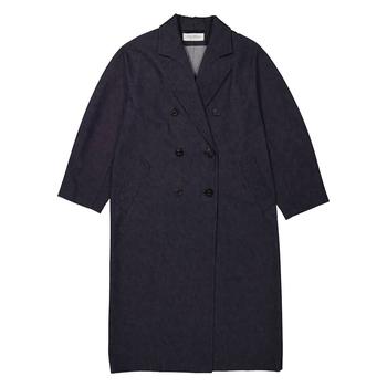 商品Max Mara | Ladies Bacco Double-Breasted Denim Tailored Coat,商家Jomashop,价格¥4978图片