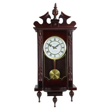 Bedford | Clock Collection Classic 31" Chiming Wall Clock with Roman Numerals and a Swinging Pendulum,商家Macy's,价格¥1370