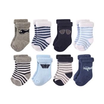商品Hudson | Rolled Cuff Crew Socks, 8-Pack, 0-24 Months,商家Macy's,价格¥123图片
