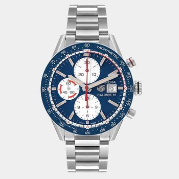 推荐Tag Heuer Blue Stainless Steel Carrera CV201AR Automatic Men's Wristwatch 41 mm商品