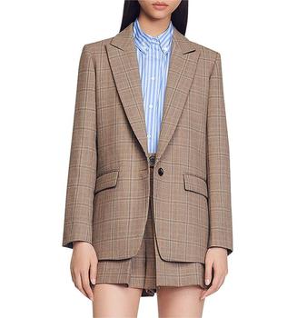 sandro外套是什么牌子, Sandro | Jada Plaid Blazer商品图片 独家减免邮费
