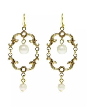 2028 | 14K Gold-tone Pear Drop Wire Earring,商家Macy's,价格¥175