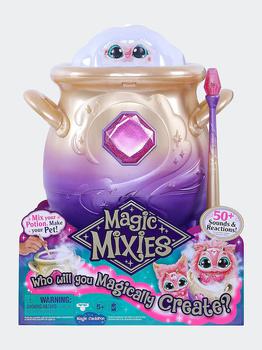 商品Magic Mixies Magical Misting Cauldron With Interactive 8" Pink Plush Toy and 50+ Sounds And Reactions图片