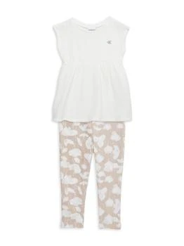 Calvin Klein | Little Girl's 2-Piece Tunic & Capri Set,商家Saks OFF 5TH,价格¥120