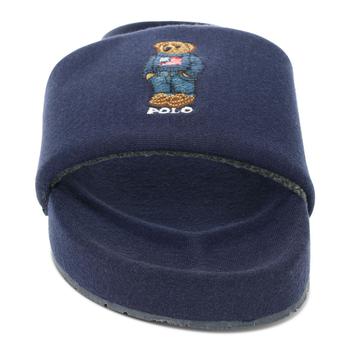 ralph lauren bear评价, Ralph Lauren | Men's Hendrick Slide Sandal with American Flag Polo Bear商品图片 