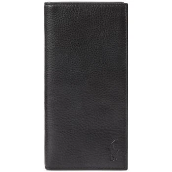 Ralph Lauren | Men's Pebbled Leather Narrow Wallet,商家Macy's,价格¥874
