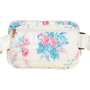TCEC | Women's Quilted Floral Fanny Pack Bag In White,商家Premium Outlets,价格¥243