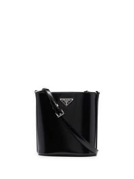 Prada | PRADA small Spazzolato bucket bag black商品图片,7.6折