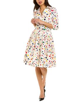 samantha sung, SAMANTHA SUNG | Samantha Sung Audrey 2 3/4-Sleeve Shirtdress商品图片 4.1折