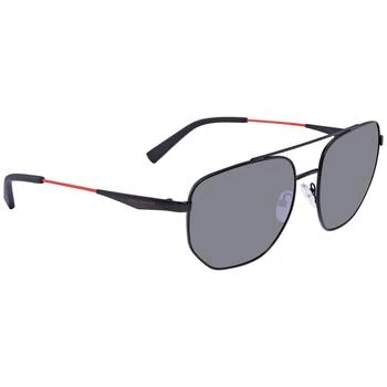 Armani Exchange | Mirrored Black Geometric Men's Sunglasses AX2033S 60636G 59 3.9折, 满$75减$5, 满减