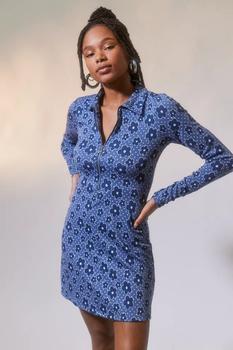 商品Urban Outfitters | UO Harley Printed Long Sleeve Mini Dress,商家Urban Outfitters,价格¥248图片