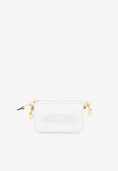 推荐Logo Lettering Chain Clutch in Patent Leather商品