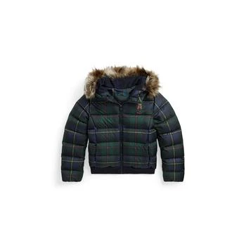 Ralph Lauren | Big Girls Water-Resistant Polo Bear Down Jacket,商家Macy's,价格¥1231