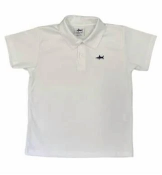 Saltwater Boys Co. | Kids Signature Pima Polo Shirt In White,商家Premium Outlets,价格¥281