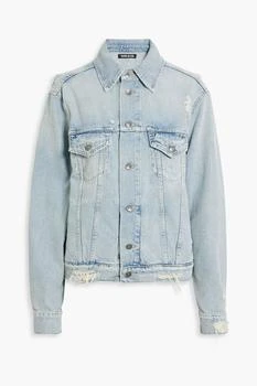 SER.O.YA | Eliza distressed denim jacket,商家THE OUTNET US,价格¥895