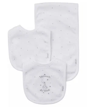 Little Me | Baby Boys and Girls Welcome to the World Bibs and Burp Cloth,商家Macy's,价格¥96