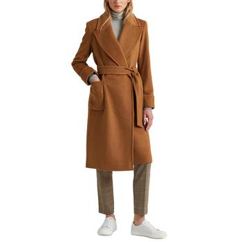 推荐Women's Wool-Blend Wrap Coat商品