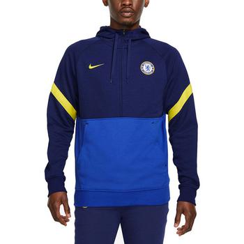 nike air force1旅行, NIKE | Men's Blue Chelsea Travel Fleece Half-Zip Hoodie商品图片 
