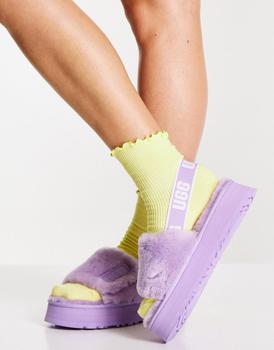 product UGG Disco slide flatform sandals in lilac bloom image