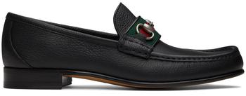 Gucci | Black Wislet Loafers商品图片,