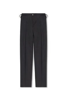 Versace | Versace Medusa-Head Plaque Drawstring Pleated Trousers 7.6折