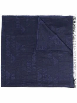 Emporio Armani | ALLOVER LOGO SCARF,商家Boutiques Premium,价格¥741