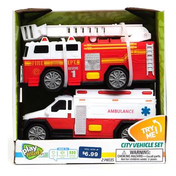 商品Vehicles - Fire Truck and Ambulance,商家Walgreens,价格¥52图片