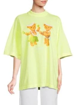 Palm Angels | Dancing Bears Graphic T Shirt,商家Saks OFF 5TH,价格¥1308