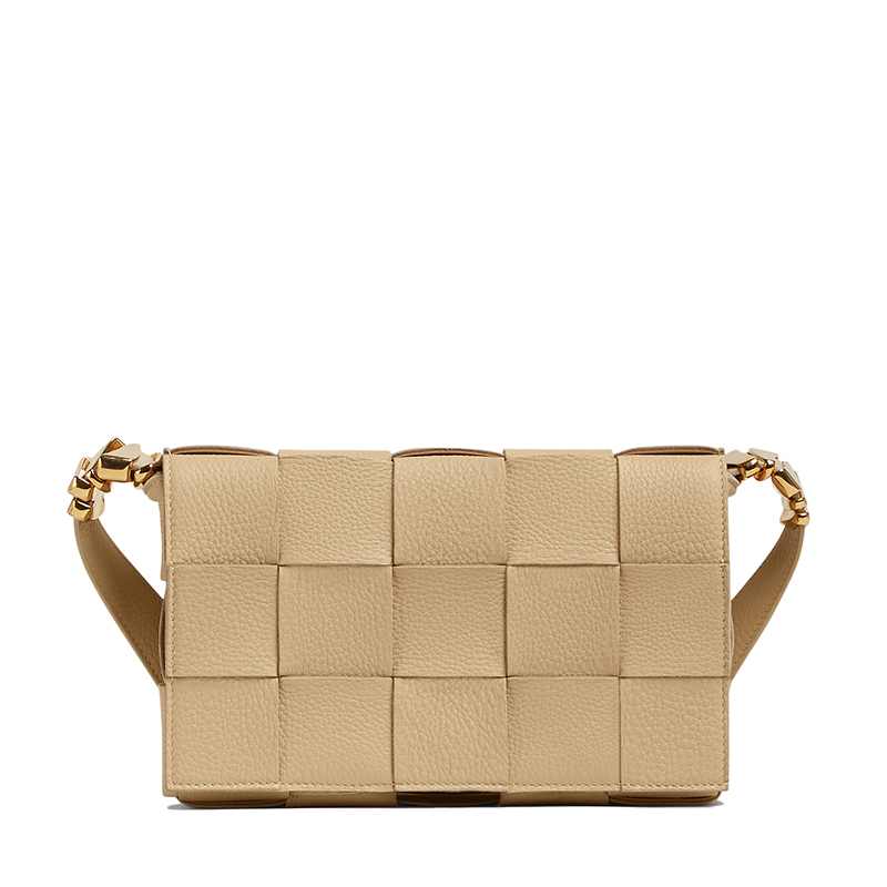 bottega veneta包好用吗, Bottega Veneta | 【包税】Bottega Veneta/葆蝶家 22春夏新款CASSETTE系列 女士燕麦色小牛皮双面Intreccio编织单肩斜挎豆腐包666870V17H19776商品图片 额外9.5折, 包邮包税, 额外九五折