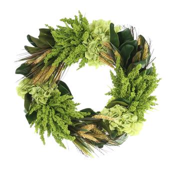 商品Fall Wreath w/ Heather, Wheat and Hydrangea,商家Premium Outlets,价格¥694图片