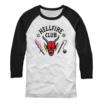 商品Stranger Things Men's Hellfire Club Raglan T-shirt,商家Macy's,价格¥205图片