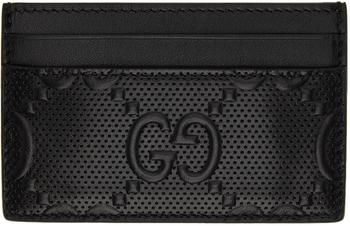 Gucci | Black GG Embossed Card Holder商品图片,独家减免邮费