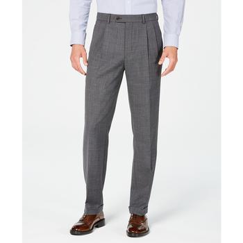 商品Ralph Lauren | Men's Classic-Fit UltraFlex Stretch Gray Sharkskin Pleated Suit Pants,商家Macy's,价格¥682图片