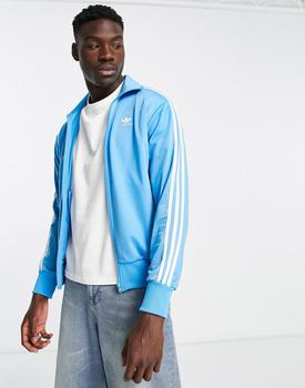 推荐adidas Originals Adicolor Classics Firebird zip-up track jacket in blue商品