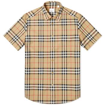 burberry短袖, Burberry | Burberry Short Sleeve Caxton Check Shirt商品图片 