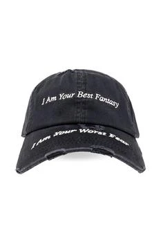 推荐Misbhv Slogan Embroidered Distressed Baseball Cap商品