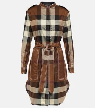 Burberry | Vintage Check棉质斜纹布衬衫式连衣裙 