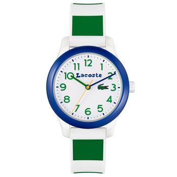 推荐Kids' 12.12 White & Green Silicone Strap Watch 32mm商品