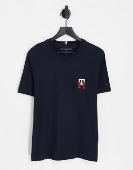 Tommy Hilfiger | Tommy Hilfiger essential monogram logo t-shirt in navy商品图片,