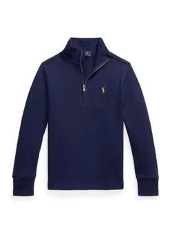 Ralph Lauren | Lauren Childrenswear Boys 2 7 Cotton Interlock Quarter Zip Pullover,商家Belk,价格¥135