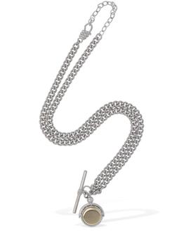 推荐Engraved Signet Charm Necklace商品